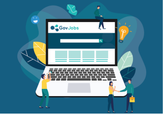 Illustration Laptop GovJobs